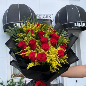 21’li Kırmızı Gül Buketi