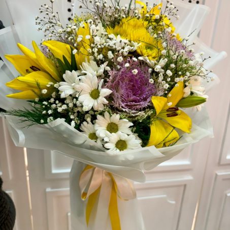 Lilyum ve Papatya Aranjmanı